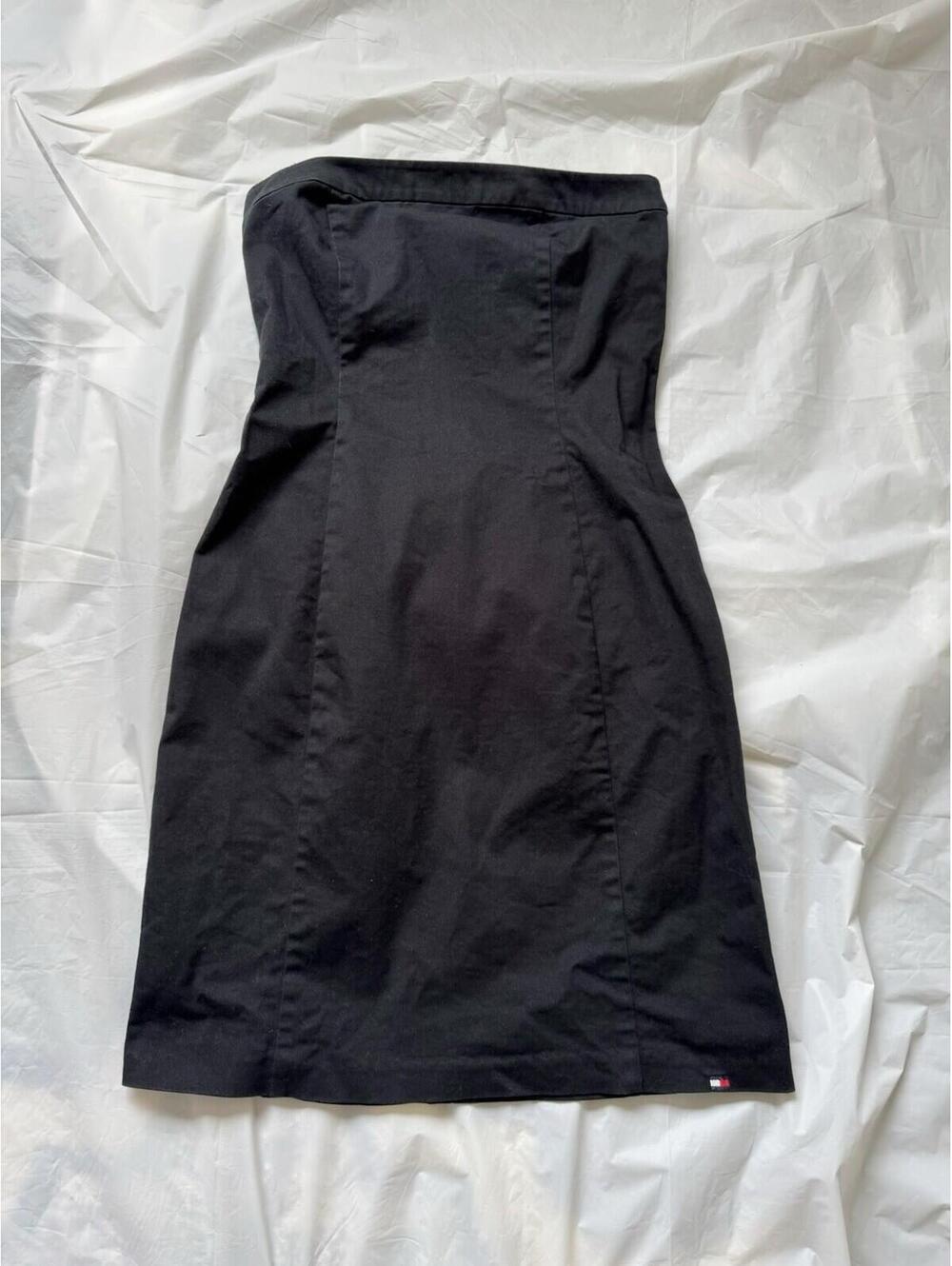 Vintage Tommy Hilfiger Tube Dress Black Sz 6 Or S
